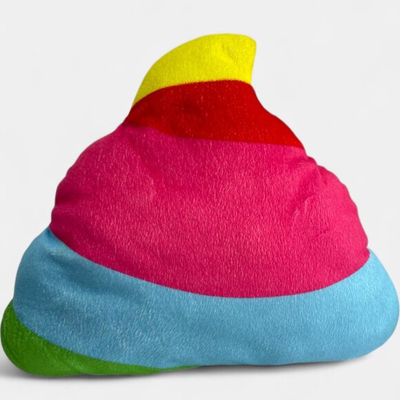 Plush Poo Rainbow Stuffed Pillow Emoji 12" - Picture 4 of 4
